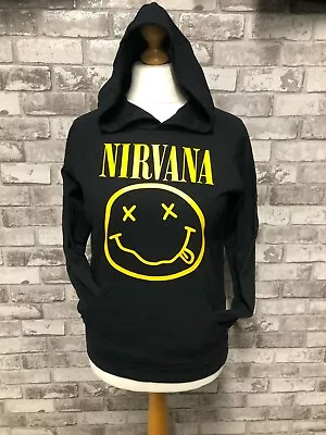 Buy Adults Unisex Nirvana Black Over Head Hoody Brand New Band Gig All Sizes • 22.99£