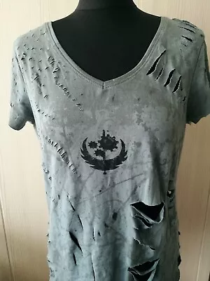 Buy Brotherhood Of Steel T Shirt, Fan Made Fallout 3 4 Cosplay Game Merchandise, M/S • 6£