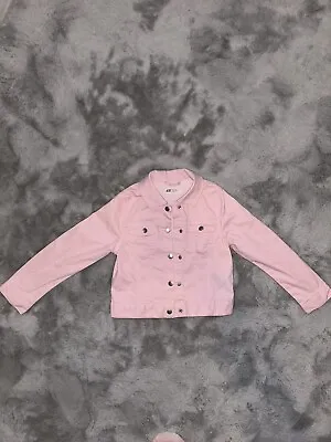 Buy Girls Pink Jean Jacket Age 6-7yrs • 12£
