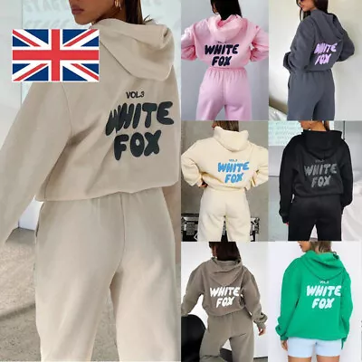 Buy White Fox Boutique Hoodie 2Pcs Tracksuit Set Hooded Sweatshirt Pullover Fleece~ • 19.99£