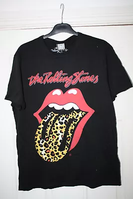 Buy Amplified Womens The Rolling Stones Leopard Voodoo Lounge T Shirt Size S As Pic • 10.29£