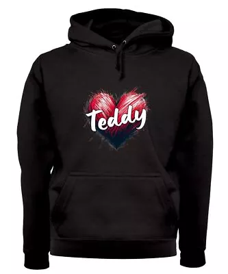 Buy Love Heart Teddy - Adult Hoodie / Sweater - Singer Lyrics Fan Tour Love Conert • 24.95£