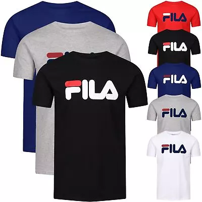Buy FILA Mens Printed T-Shirt Short Sleeve Shirt Crew Neck Casual Summer Top Tee • 6.99£