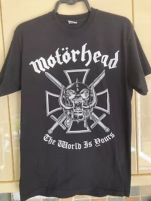 Buy Motorhead 'The World Is Yours' T-shirt (Size: Medium) • 5.19£