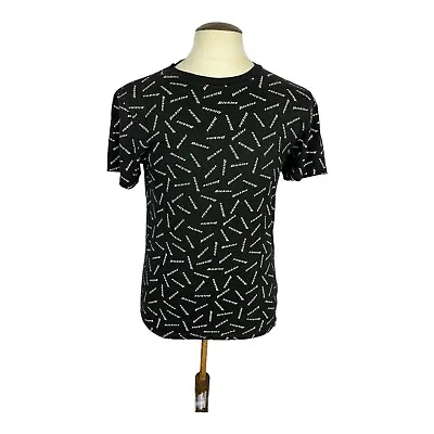 Buy Dickies Mens Black T-Shirt Tee Size Medium M Logo Patterned Short Sleeved Cotton • 16£