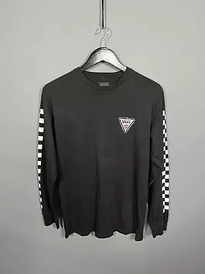 Buy VANS LONG SLEEVE T-Shirt - Size Medium - Black - Great Condition - Men’s • 19.99£