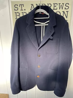 Buy Oliver Spencer Blue Mens Woolen Blazer Size 40 • 10£