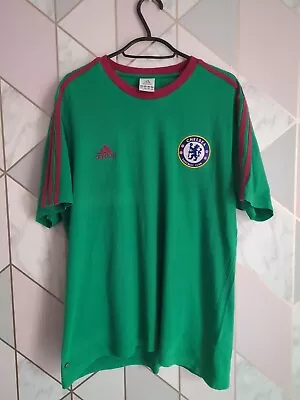 Buy Retro Adidas Chelsea T Shirt. Green • 10£