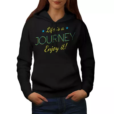 Buy Wellcoda Life Journey Womens Hoodie, Motivation Casual Hooded Sweatshirt • 28.99£
