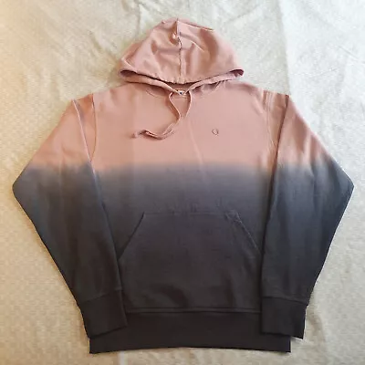 Buy Champion Mens Grey And Pink Dip Dyed Hoodie Size S, Excellent Condition • 15.99£