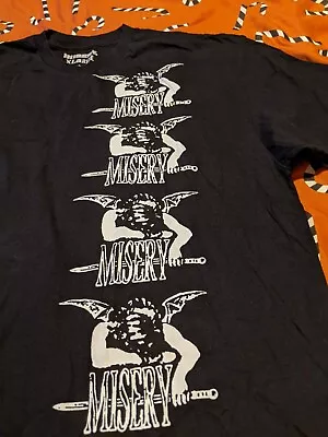 Buy Misery XL T-shirt Weeping Angels Goth Alternative Punk Grunge Arty Festival Emo • 8£