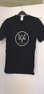 Buy Official Watch Dogs Logo Black Cotton T-Shirt, Small  • 20£