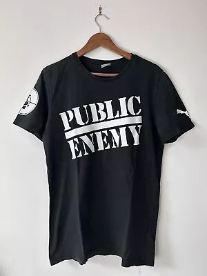 Buy Public Enemy Fight The Power X Puma T-Shirt - Black Men's Size M • 20£