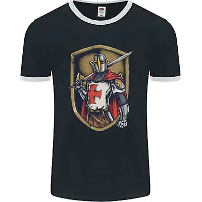 Buy Knights Templar England St Georges Day Mens Ringer T-Shirt FotL • 11.49£