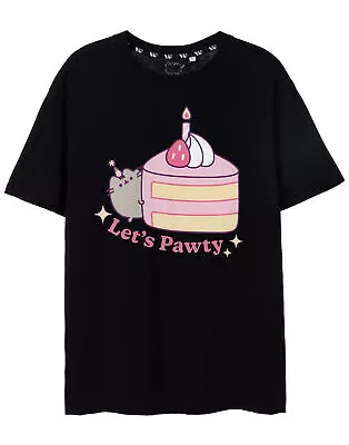 Buy Pusheen Black Short Sleeved T-Shirt (Womens) • 16.99£