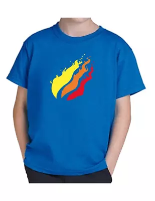 Buy PRESTON Playzz Kids Flame Print Funny Kids Unisex Gaming T-shirts. • 8.99£
