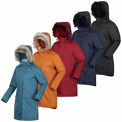 Buy Regatta Womens Lyanna Jacket Waterproof Breathable Parka Coat Fur Trim Hood • 39.06£