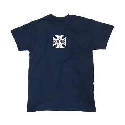 Buy West Coast Choppers Atx Maltese Cross T-shirt In Navy **brand New & In Stock** • 29.99£