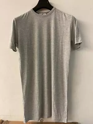 Buy 7thhvn Pain Long Crew Neck Slim Fit Grey T-shirt • 4.99£