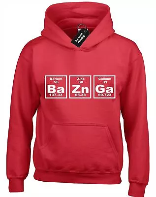 Buy Bazinga Periodic Table Hoody Hoodie Big Bang Theory Sheldon The Flash Geek Top • 16.99£