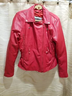 Buy Hot Looking Red Leather Fully Lined Jacket • 43.29£