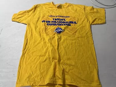 Buy Vintage The National Lottery T Shirt - In Yellow, Size M • 4.99£