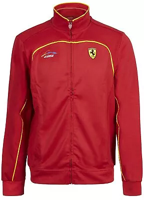 Buy Sweatshirt Alonso Full Zip Mens Ferrari Team Formula One 1 Red Collar NEW! • 19.87£