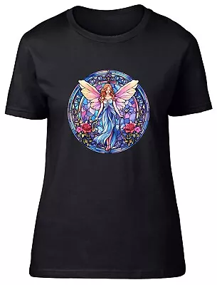 Buy Magical Fairy Womens T-Shirt Angel Wings Faries Stainglass Ladies Gift Tee • 8.99£