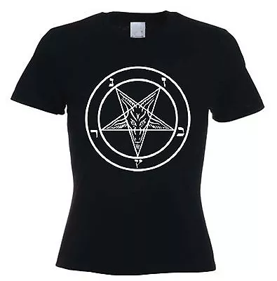Buy PENTAGRAM WOMEN'S T-SHIRT - Witch Wicca Pagan Crowley Satanic Goth - Sizes S-XL • 12.95£