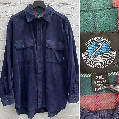 Buy Rare To Find Swanndri Corduroy Jumbo Cord Shirt Jacket 100% New Zealand XXL • 30£