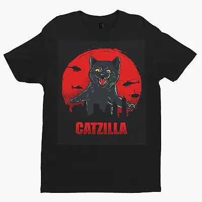 Buy Catzilla T-Shirt - Adult Humour Funny Cat Pussy Godzilla Film TV • 10.79£