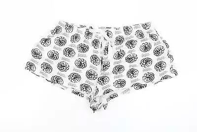 Buy Primark Womens White Geometric 100% Cotton Babydoll Pyjama Pants Size 12 - Game  • 4.25£