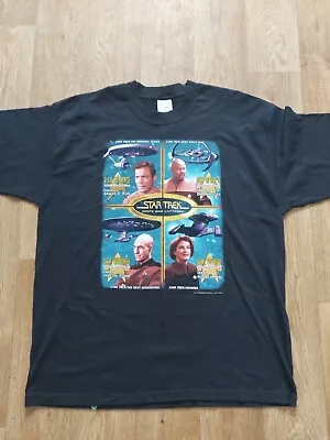 Buy Vintage Star Trek Ships & Captains Tshirt Screen Stars XL • 14.99£
