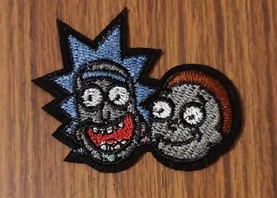 Buy Rick & Morty Sew / Iron On Patch, Adult Swim Cartoon TV Faces Clothes Applique  • 1.65£
