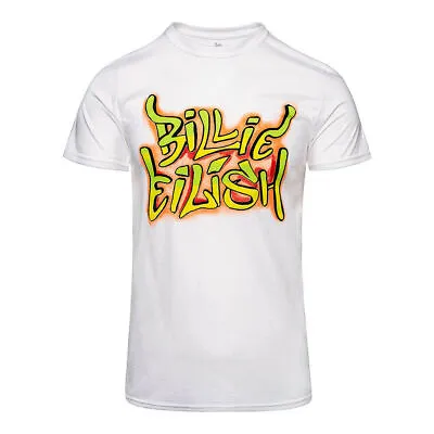 Buy BILLIE EILISH XL Graffiti White T SHIRT Official Licensed Bravado T Shirt • 9.99£