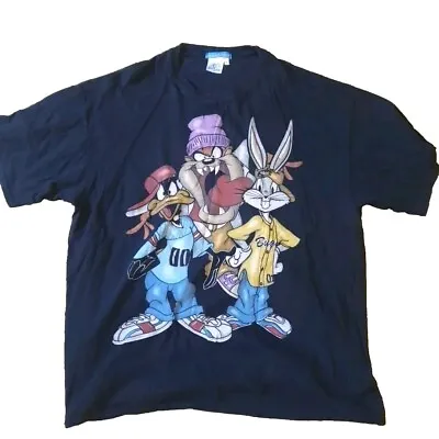 Buy Looney Tunes Hip Hop Rap Retro T-Shirt Large • 19.95£