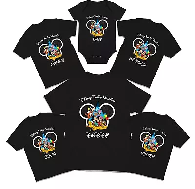 Buy Personalised Disneyland Family Vacation T-Shirt Bodysuit Mickey Mouse Unisex Top • 11.99£