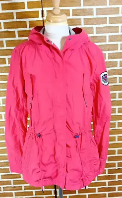 Buy TOMMY HILFIGER Denim Red Lightweight Rain Jacket Size Medium • 6.99£
