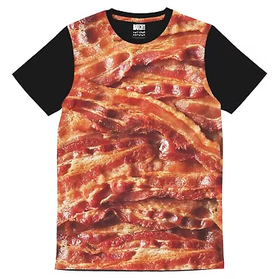 Buy Bacon All Over Digital Photo Print Unisex Food T-Shirt • 25£