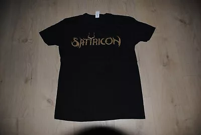 Buy Official Satyricon  Gold Logo  Large L T-shirt Darkthrone Gorgoroth Dødheimsgard • 4.72£