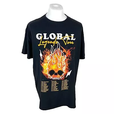 Buy Global Legends Tour T Shirt XL Black Graphic T Shirt Oversized Tour Tee • 22.50£