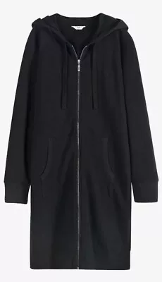 Buy BNWOT Hush Olivia Slouchy Hoodie Black Ladies Long Hoodie Zip Cardigan XL 16 £69 • 39.99£