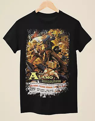 Buy The Alamo - Western Movie Poster Inspired Unisex Black T-Shirt • 14.99£