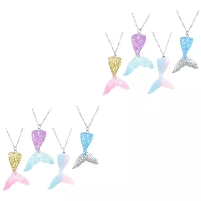 Buy  2 Pieces Girls Mermaid Necklace Jewelry For Stainless Steel Boy Miss • 11.19£