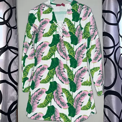 Buy MACBETH COLLECTION By Margaret Josephs Palm Leaf Print Dress • 16.06£