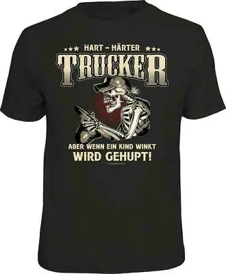 Buy Men's T-Shirts Trucker With Heart And Horn - Gifts For Men Sayings T-Shirt • 18.16£