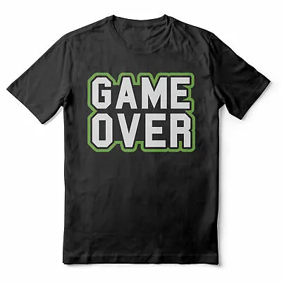 Buy Game Over - Funny Gaming Top - Black Adult T-shirt (SM-5XL) • 13.19£