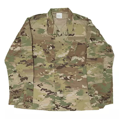 Buy SNC MANUFACTURING LLC Army Combat Long Jacket Green Camouflage Mens L • 22.99£