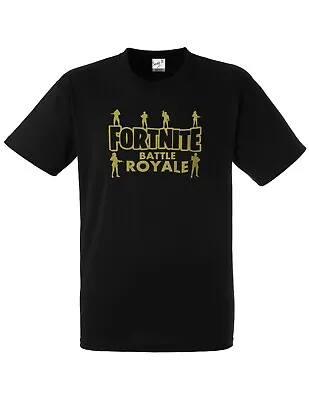 Buy BATTLE  ROYALE Gaming FORTNITE T Shirt. Boys Kids Children Adult Gift Tee Top • 9.99£