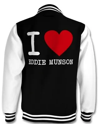 Buy Stranger Things Eddie Munson Jacket  I Love Eddie Munson Varsity Bomber Jacket  • 49.99£